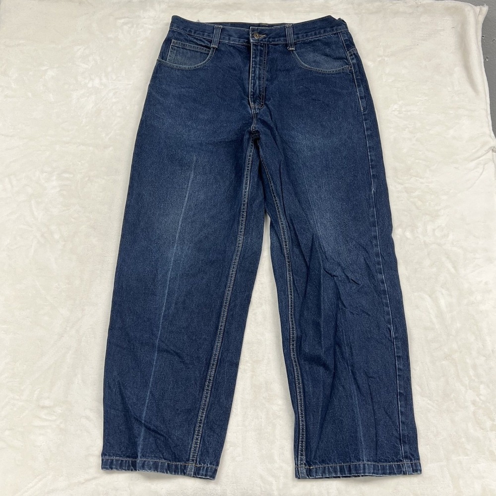 y2k 2000s southpole baggy Jeans Mens 36 Blue Fit Denim Pants